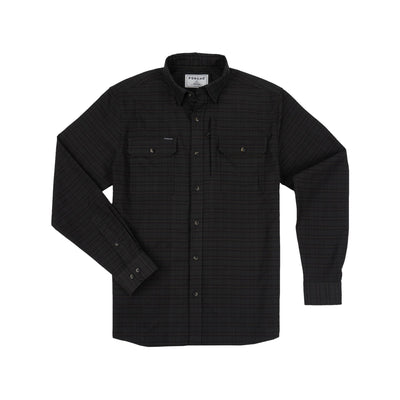 Poncho The Gloucester Shirt - Slim Men's Flannel Shirts Poncho Black/Brown/Tan Plaid M
