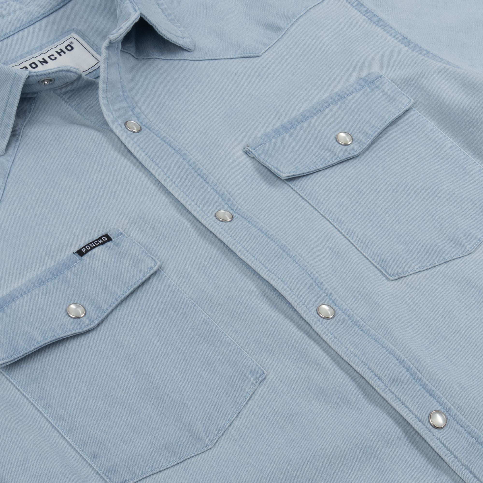 Poncho The Marfa Shirt Men's Long Sleeve Button Downs Poncho