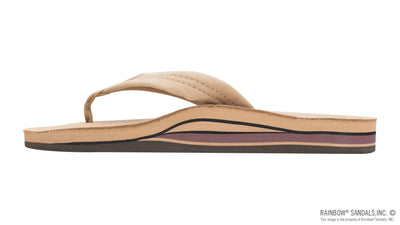 Rainbow Double Layer Arch Support Premier Leather with a 1" Strap - Men's Shoes Rainbows