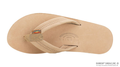 Rainbow Double Layer Arch Support Premier Leather with a 1" Strap - Men's Shoes Rainbows
