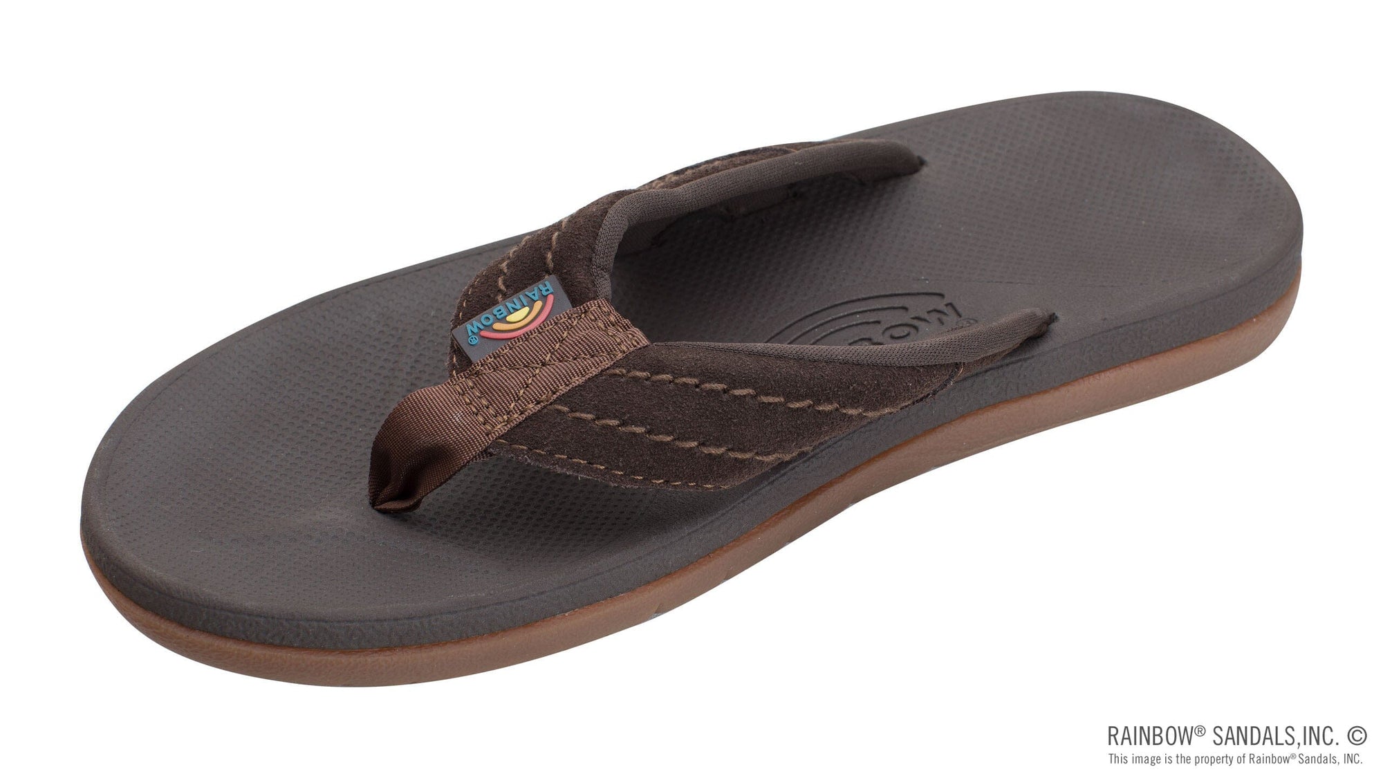 Rainbow East Cape Molded Rubber Sandal - Men's Shoes Rainbows Dark Brown 8