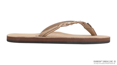 Rainbow Flirty Braidy Single Layer Leather w/ Narrow Strap - Women's Shoes Rainbows