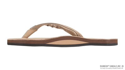 Rainbow Flirty Braidy Single Layer Leather w/ Narrow Strap - Women's Shoes Rainbows