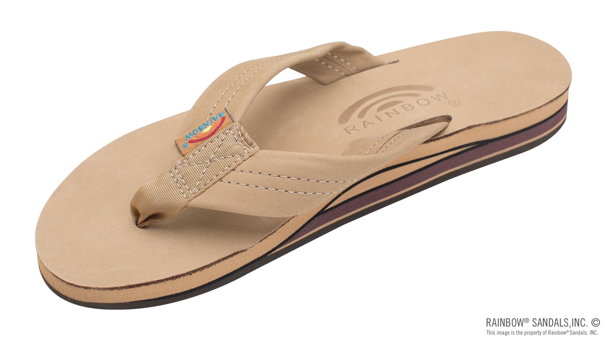 Rainbow Premier Leather Double Layer with 1" Strap - Women's Shoes Rainbows