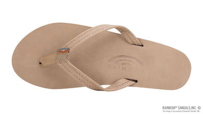 Rainbow Single Layer Premier Leather with Arch Support and a 1/2" Narrow Strap - Women's Shoes Rainbows