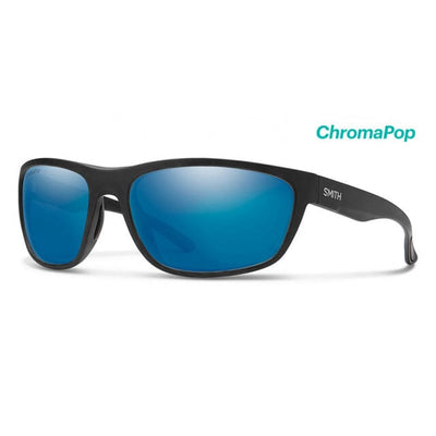 Redding Apparel & Accessories Smith Optics Matte Black - ChromaPop Glass Polarized Blue Mirror One Size