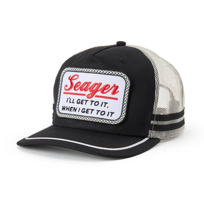 Seager High Noon Trucker Hat Men's Hats Seager Black/Cream 