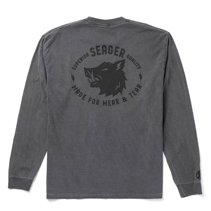 Seager Iron Boar Premium Longsleeve Tee Men's Long Sleeve Graphic T-Shirt Seager