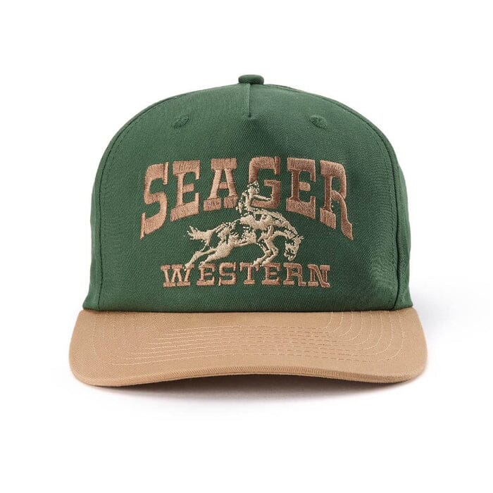 Seager Rodeo Snapback Hat (Forest Green) Men's Hats Seager