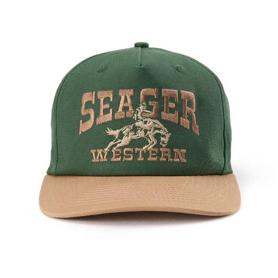 Seager Rodeo Snapback Hat (Forest Green) Men's Hats Seager