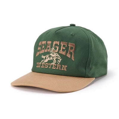 Seager Rodeo Snapback Hat (Forest Green) Men's Hats Seager