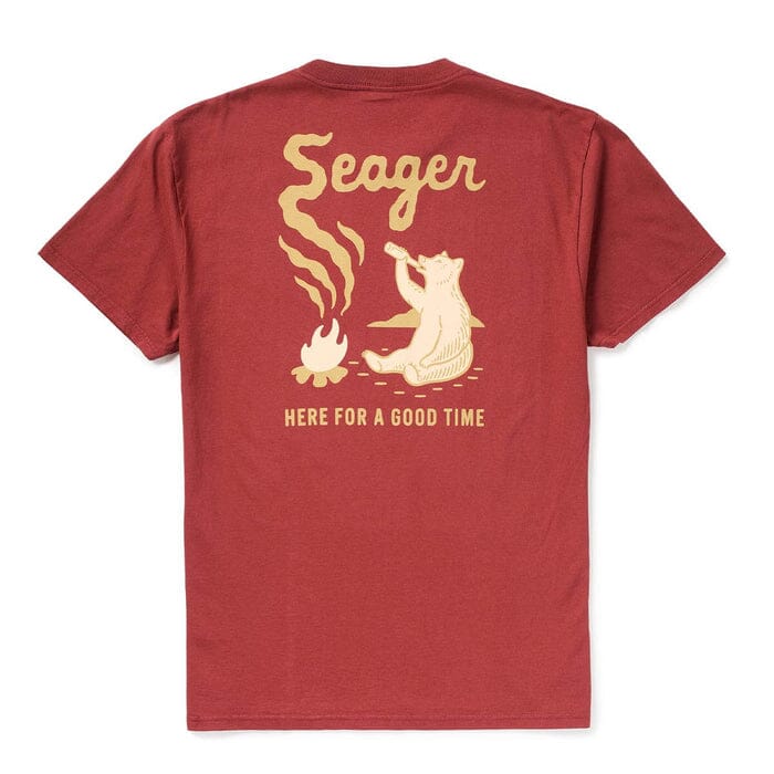 Seager Smokey Tee Men's Graphic T-Shirts Seager Roasted Red M