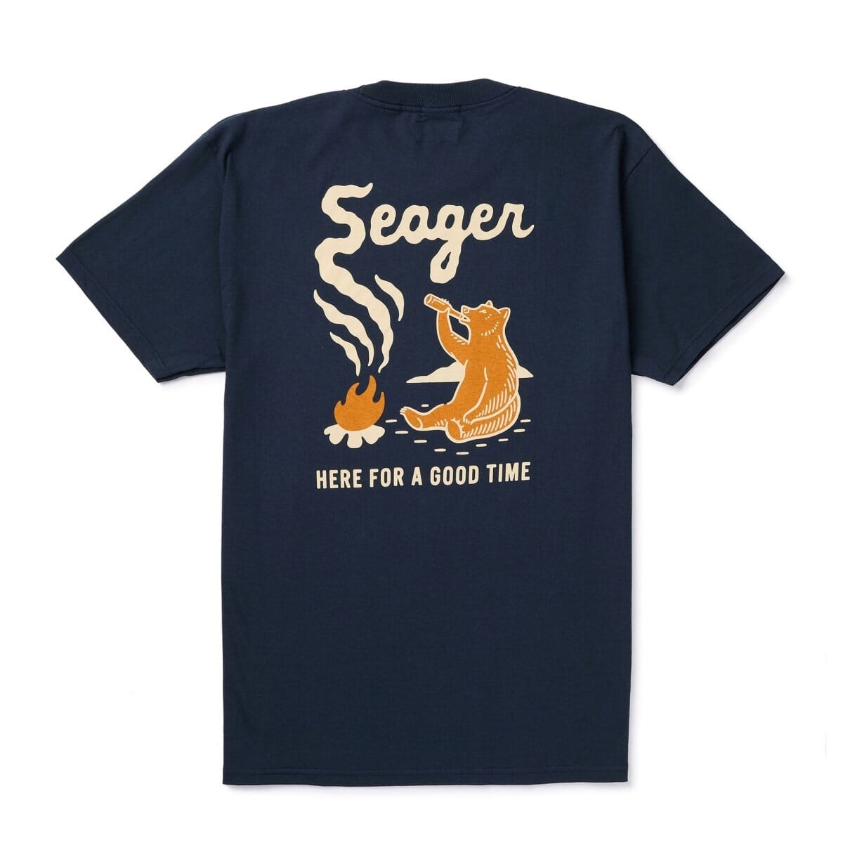 Seager Smokey Tee T-Shirt Seager Navy M