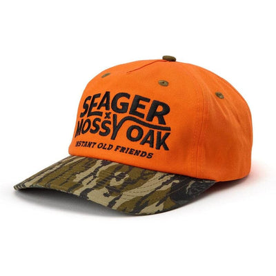 Seager x Mossy Oak Snapback Hats Seager I.O.F. Orange/Camo