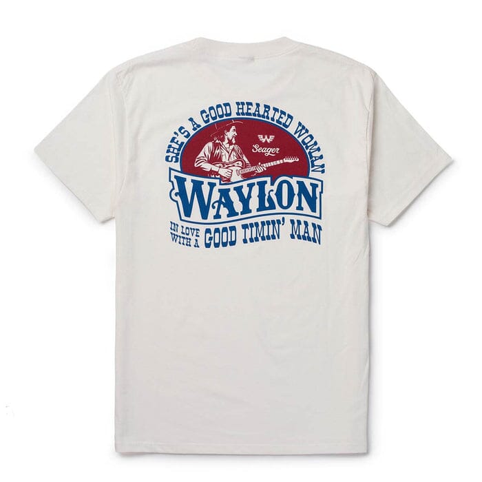 Seager x Waylon Jennings Good Hearted Woman Tee Men's Graphic T-Shirts Seager