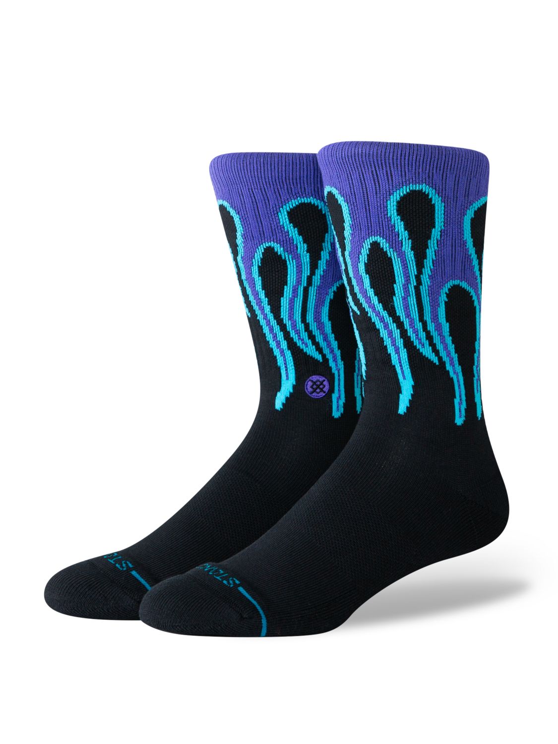 Stance Amethyst Crew Socks Men's Casual Socks Stance Black L