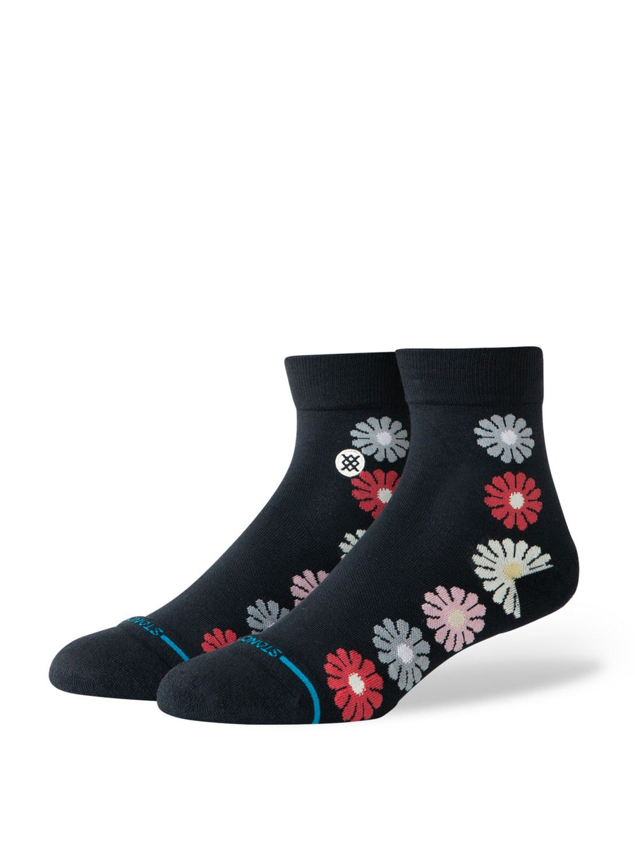 Stance Daisies Quarter Socks Women's Casual Socks Stance Black M 