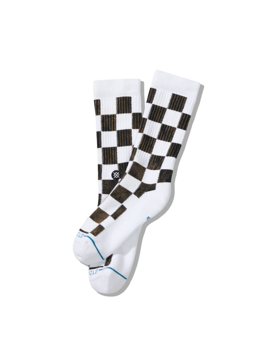 Stance Dance Floor Crew Socks Men's Casual Socks Stance White L 