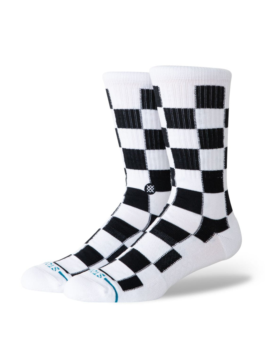 Stance Dance Floor Crew Socks Men's Casual Socks Stance White L 