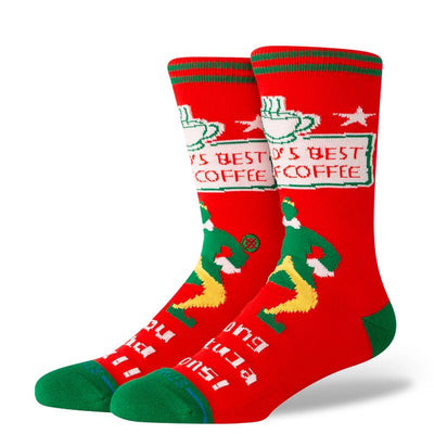 Stance Elf Crew Socks socks Stance Worlds Best - Red M