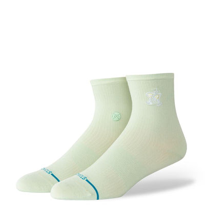 Stance Fine Rib Quarter Socks Women's Casual Socks Stance Green S
