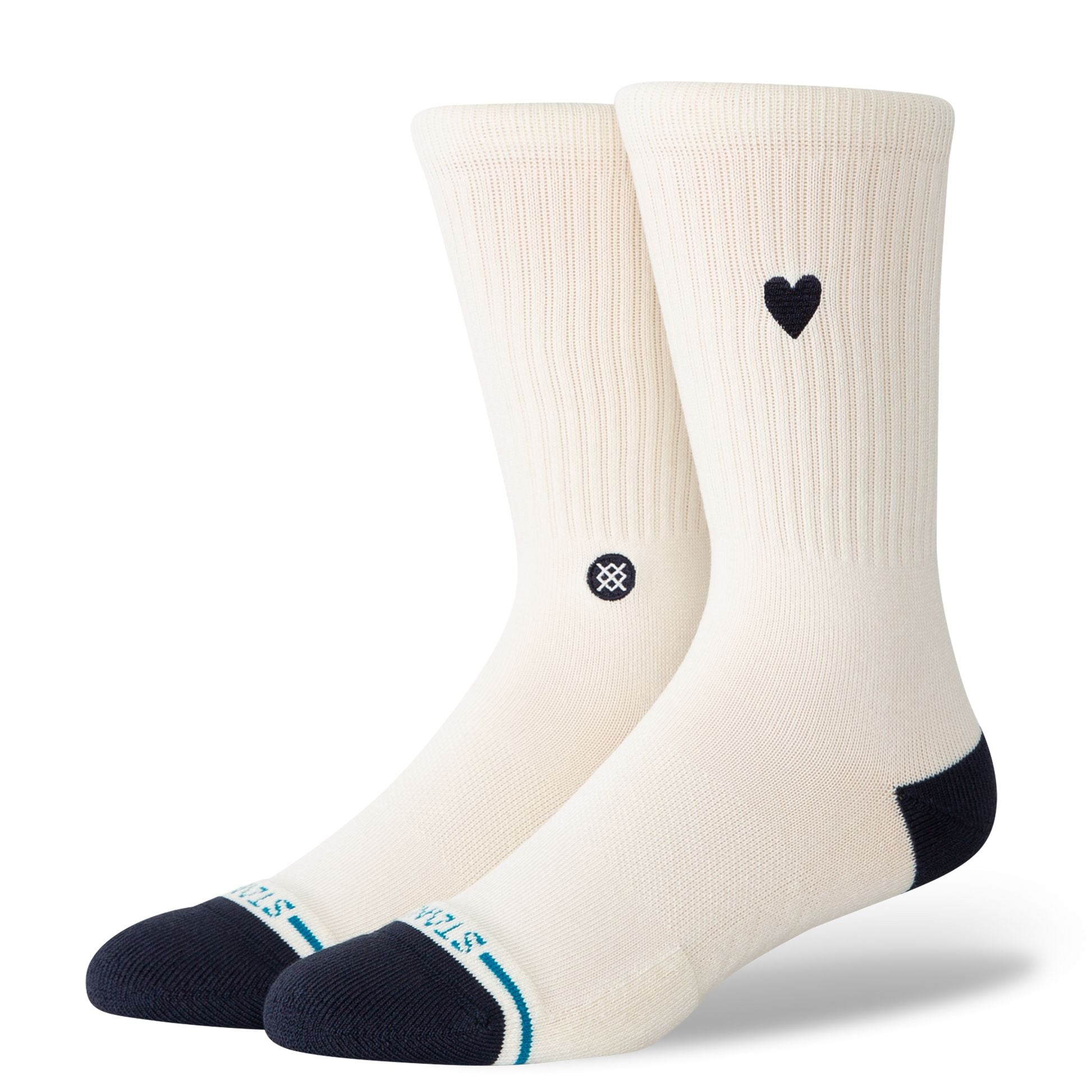 Stance Heart Crew Women's Casual Socks Stance Canvas M