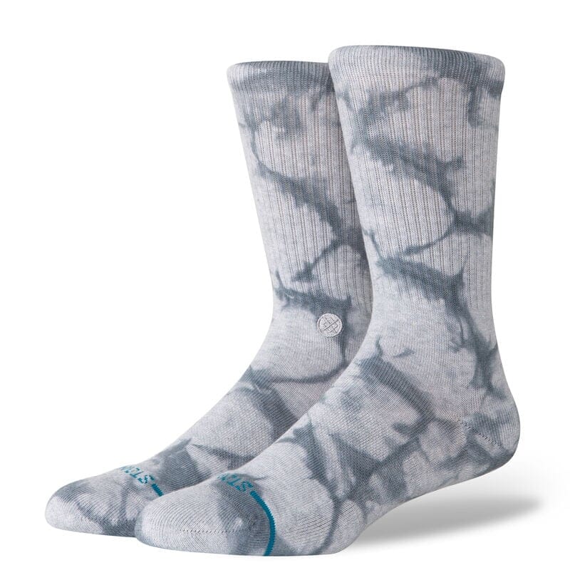 Stance Icon Dye Crew Socks Accessories Stance Grey L