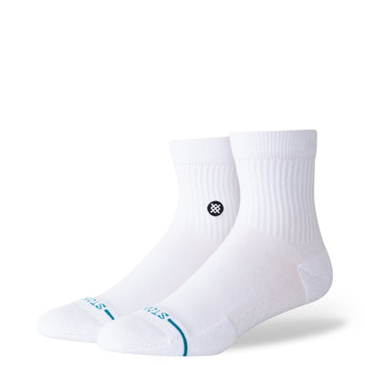 Stance Icon Quarter Socks Men's Casual Socks Stance White M