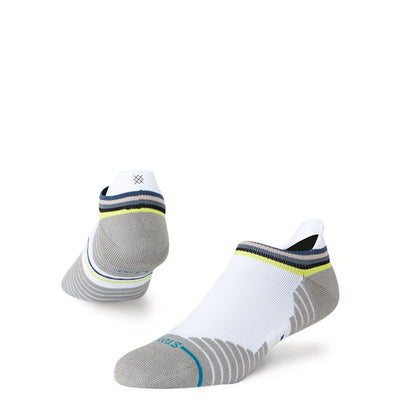 Stance Line Up Mid Tab Socks Men's Performance Socks Stance White L
