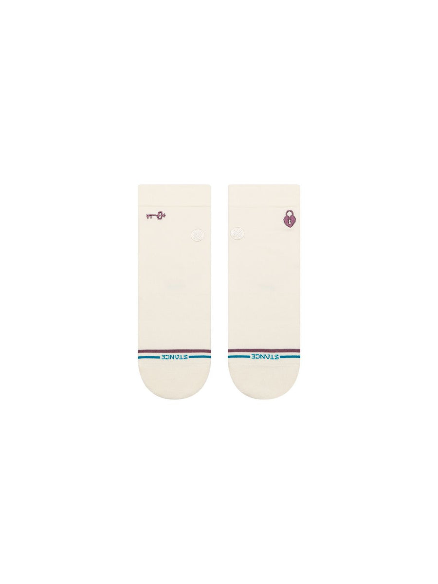 Stance Lock & Key Quarter Socks Women's Casual Socks Stance Canvas M 