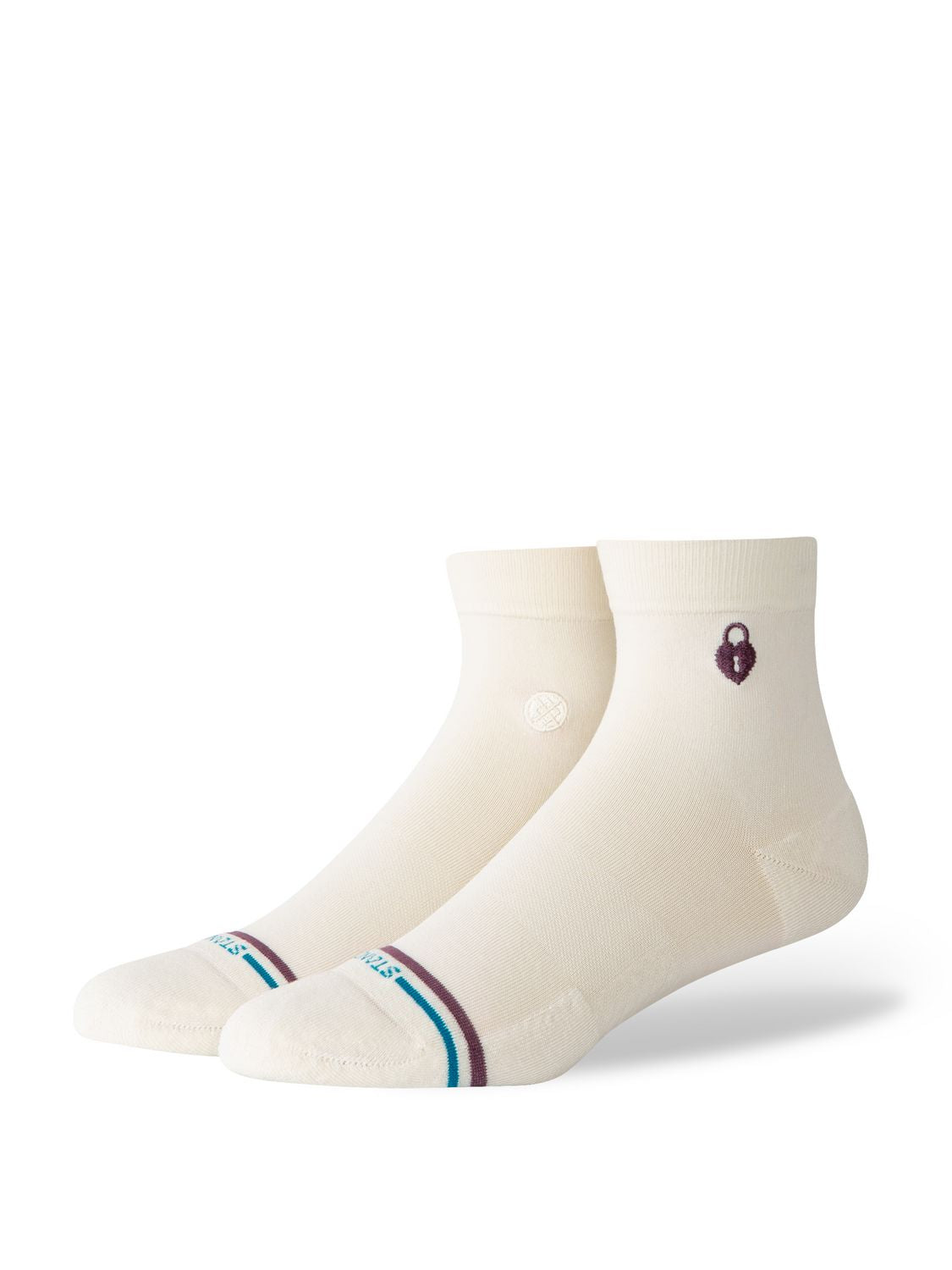 Stance Lock & Key Quarter Socks Women's Casual Socks Stance Canvas M