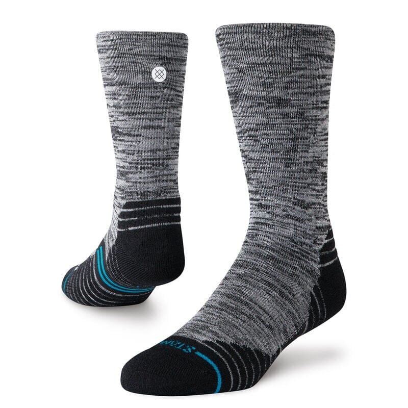 Stance Medium Cushion Performance Wool Crew Socks Accessories Stance Mid Wool - Black L