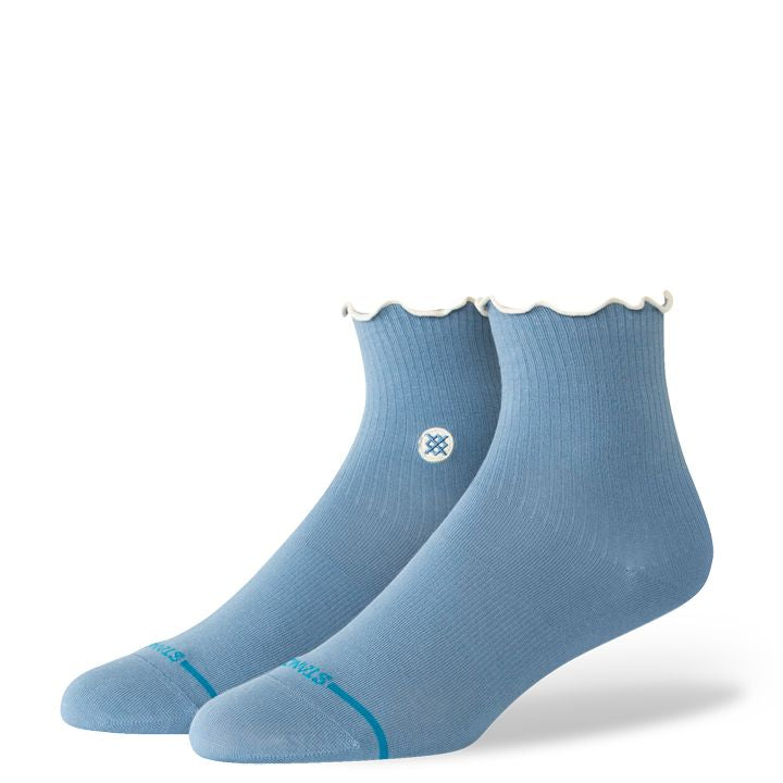 Stance Pop Ruffle Icon Quarter Socks Women's Casual Socks Stance Blue S 