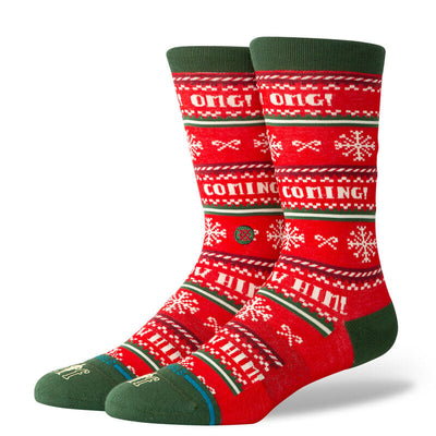 Stance x Elf Crew Socks Accessories Stance I Know Him - Red M