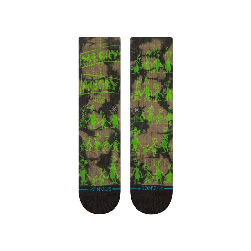 Stance x The Grinch Down in Whoville Crew Socks Accessories Stance 