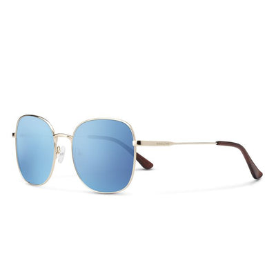 Suncloud Beverly Sunglasses Eyewear Suncloud Gold/Polarized Aqua Mirror