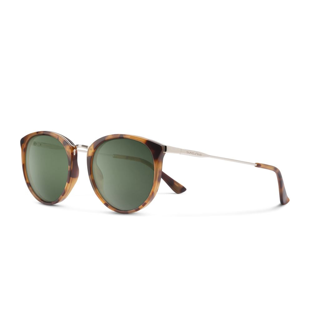 Suncloud Dana Sunglasses Eyewear Suncloud Yellow Tortoise/Polarize Gray Green