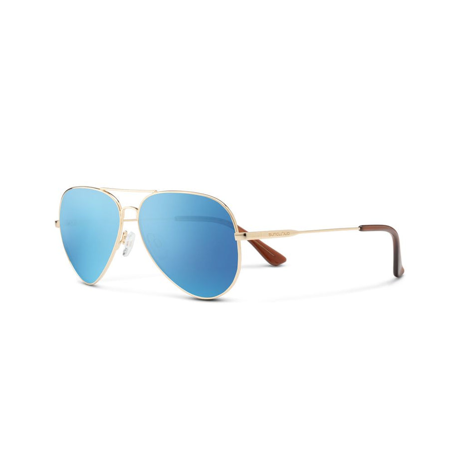 Suncloud Hard Deck Sunglasses Eyewear Suncloud Gold/Polarized Aqua Mirror 