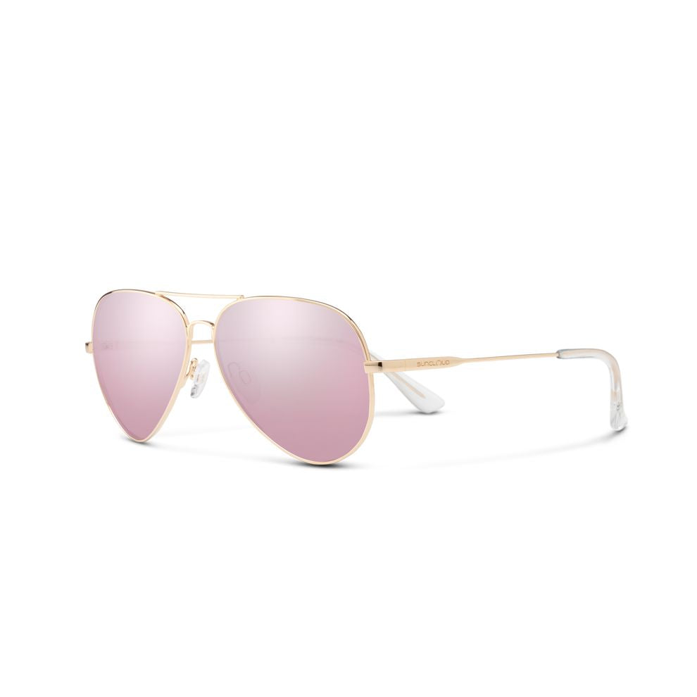 Suncloud Hard Deck Sunglasses Eyewear Suncloud Rose Gold/Polarized Pink Gold Mirror