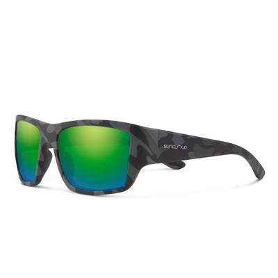 Suncloud Sculpin Sunglasses Eyewear Suncloud Matte Stonefish/Polarized Green Mirror