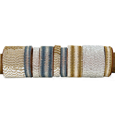 Swahili Coast Beaded Leather Cuff Jewelry Swahili Coast