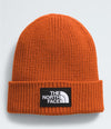 The North Face Logo Box Cuffed Beanie Hats The North Face Earthen Copper Short