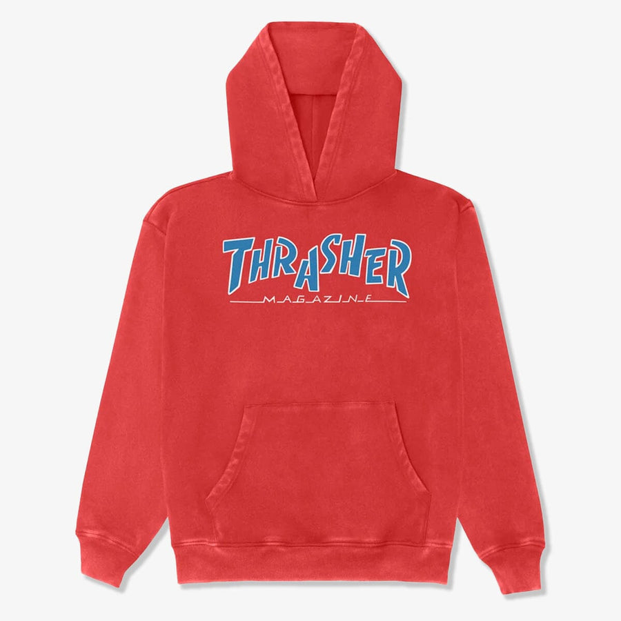Thrasher Parra Vintage Hoodie (Red) Men's Skate Sweatshirts Eastern Skateboard Supply 