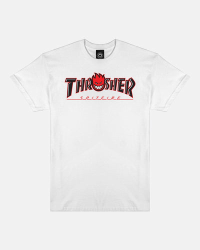 Thrasher T-Shirts - Men's T-Shirt Eastern Skateboard Supply Big Head Outline - White S