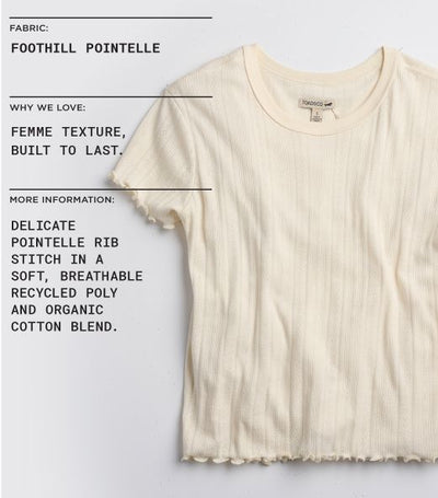 Toad&Co - Foothill Pointelle Henley Tank S26: Salt / L Toad&Co