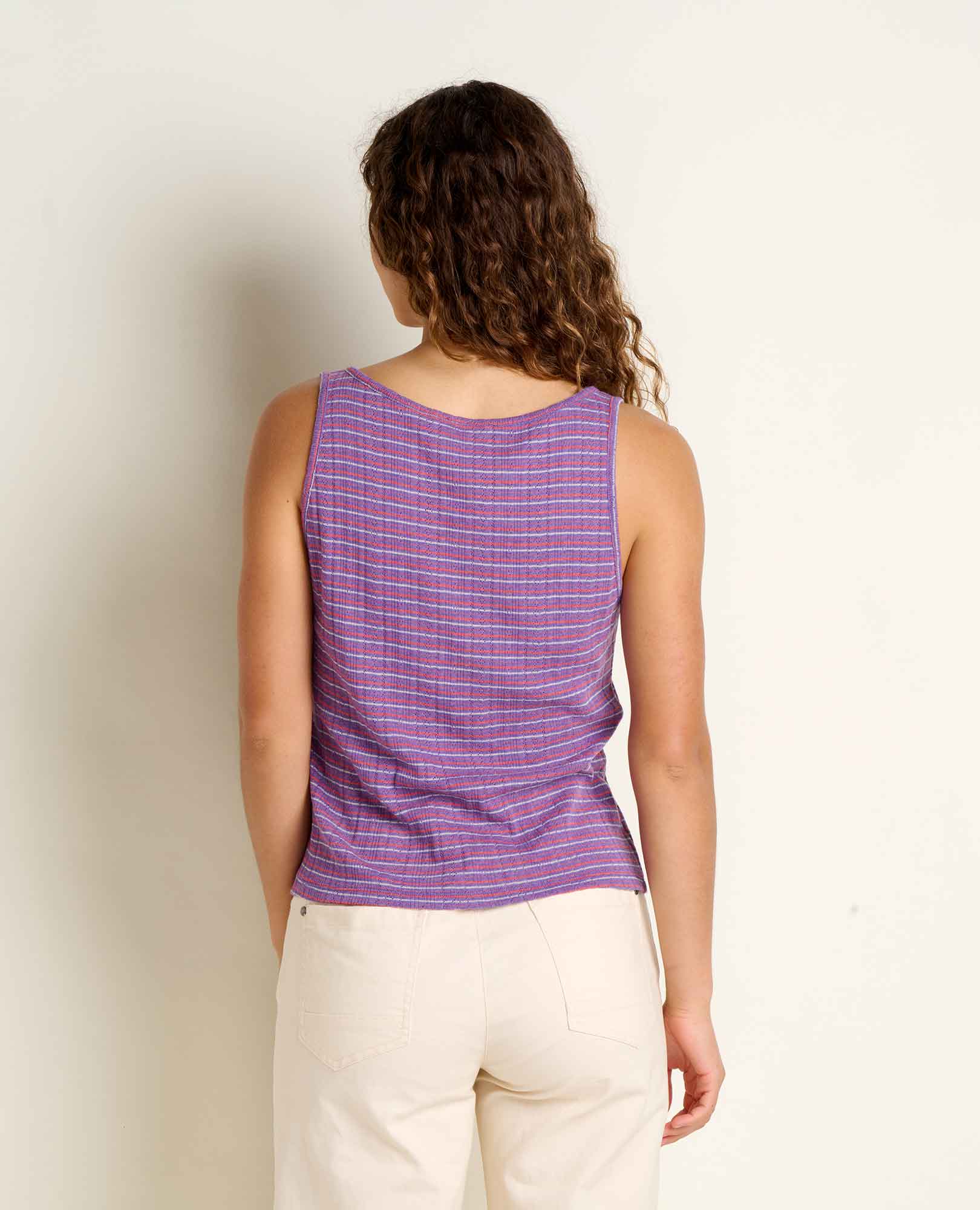Toad&Co - Foothill Pointelle Henley Tank S26: Salt / L Toad&Co