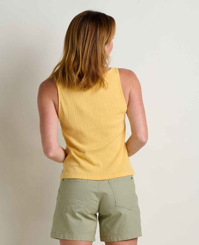Toad&Co - Foothill Pointelle Henley Tank S26: Salt / L Toad&Co