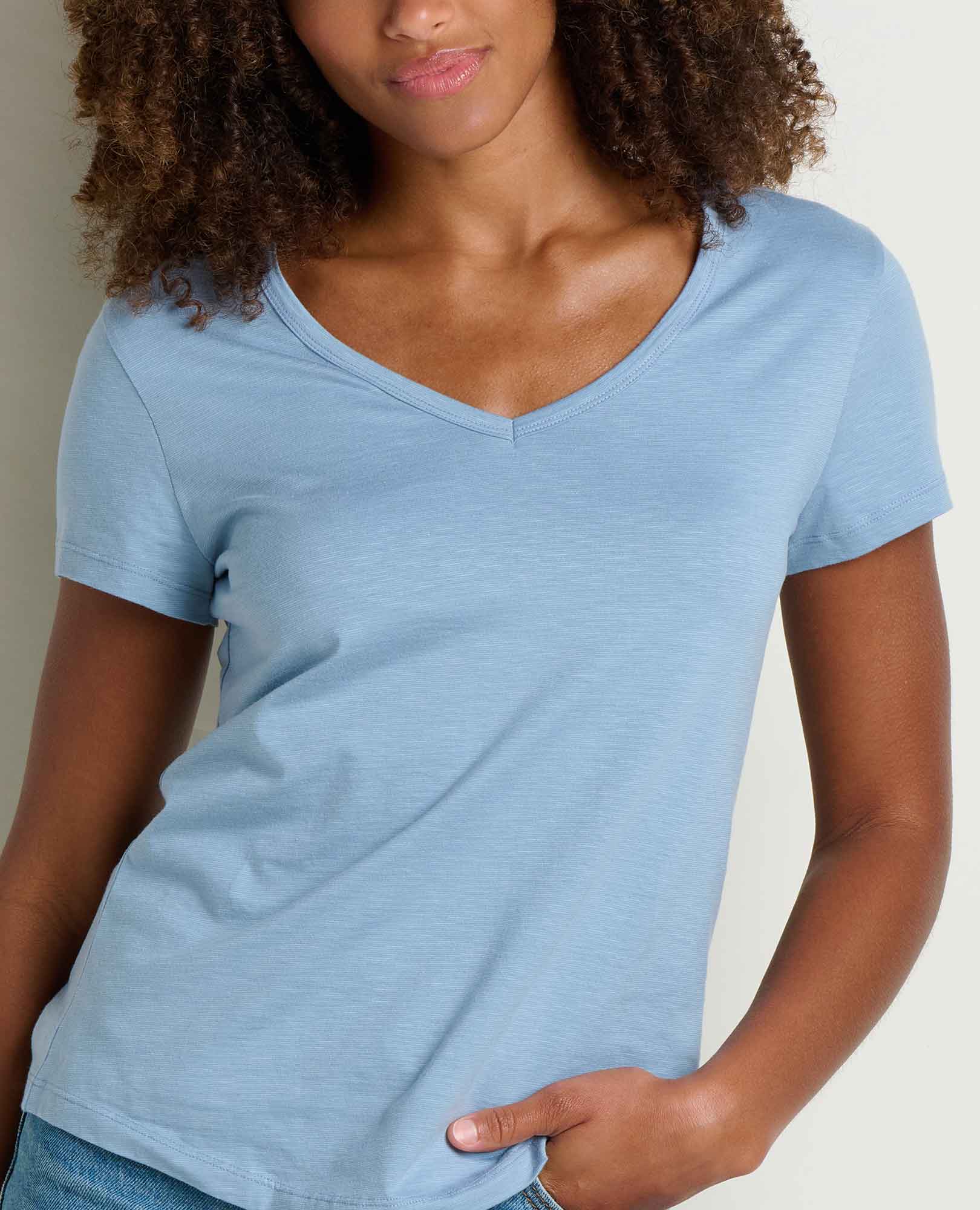 Toad&Co - Marley Tee S26: Weathered Blue / XS Toad&Co