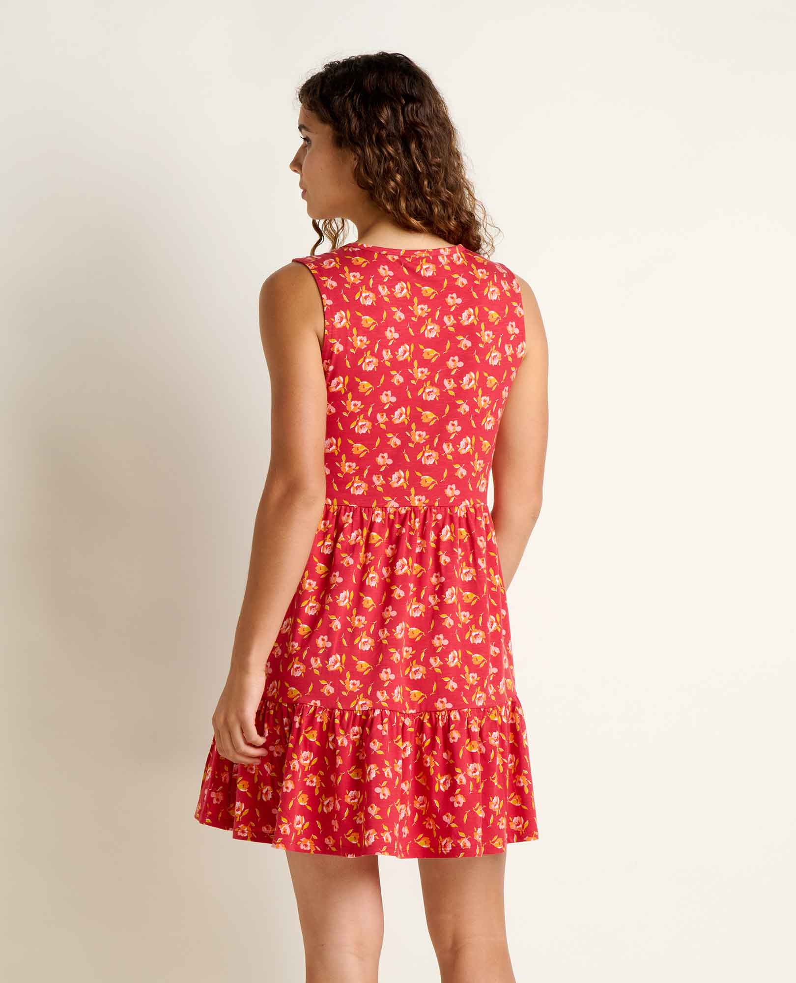 Toad&Co - Marley Tiered Tank Dress S26: Skyway Pattern / XL Toad&Co