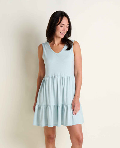 Toad&Co - Marley Tiered Tank Dress S26: Skyway Pattern / XL Toad&Co